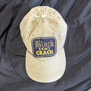 Tan Cap with Black patch